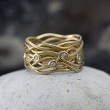 Load image into Gallery viewer, Reed Nest Diamond Eternity Ring 9ct Yellow Gold