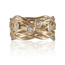 Load image into Gallery viewer, Reed Nest Diamond Eternity Ring 9ct Yellow Gold