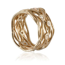 Load image into Gallery viewer, Reed Nest Diamond Eternity Ring 9ct Yellow Gold